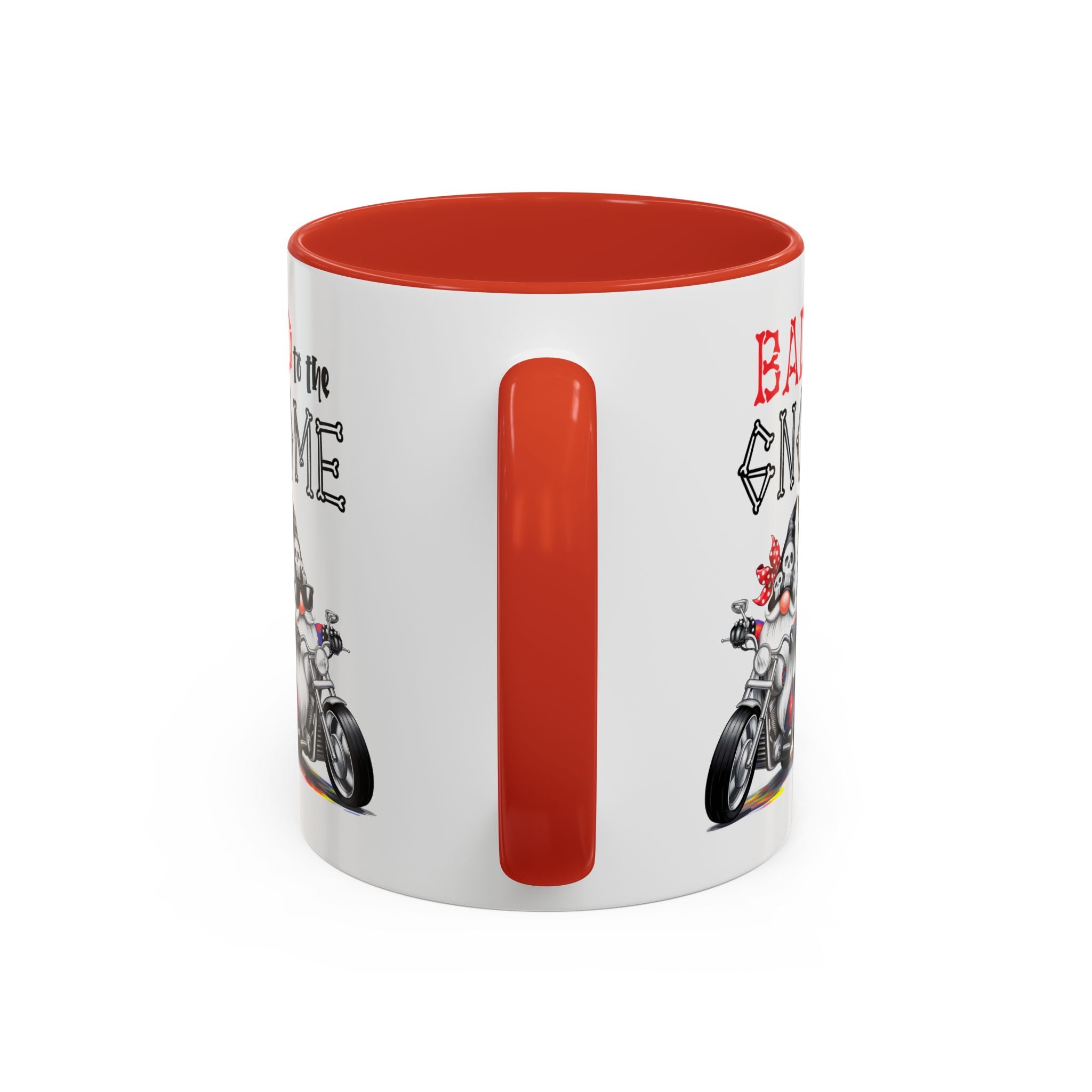Bad to the Gnome Coffee Mug - 11oz & 15oz Accent Mugs for Bikers & Gnome Lovers