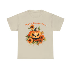 Halloween unisex t shirt mystical pumkin patch fall fun stocking stuffer Unisex Heavy Cotton Tee