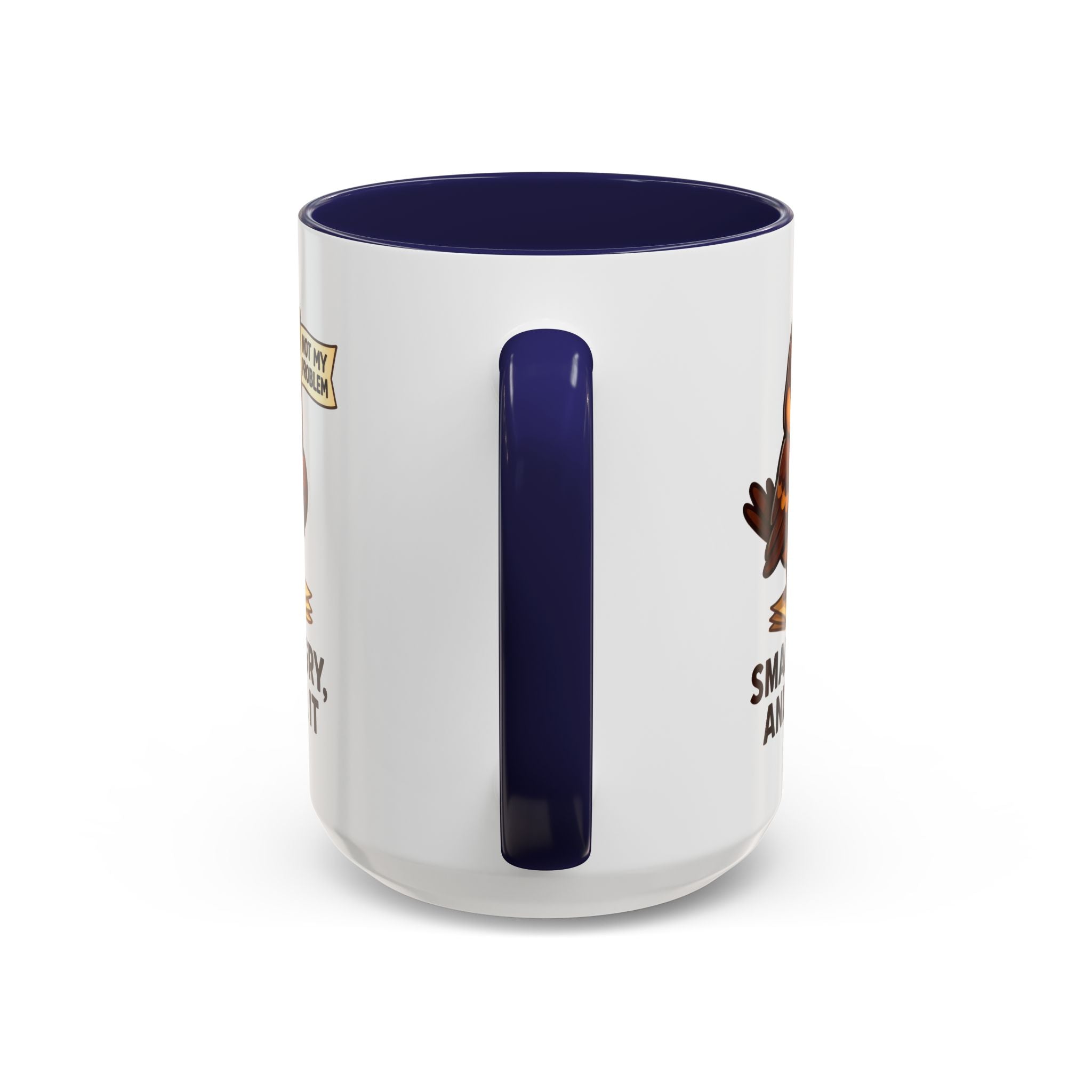 Funny Owl Coffee Mug, not my problem  Small Angry Owl Cup, Coffee Lover Present, Quirky Office