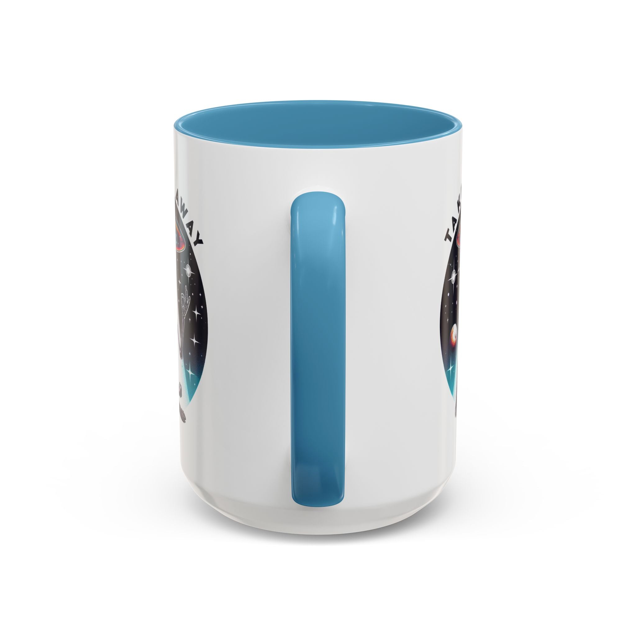 Galactic Skeleton Coffee Mug, Take Me Away Mug, Space-Themed Mug, Unique Gift for alien Lovers, Sci-Fi Cafe Mug