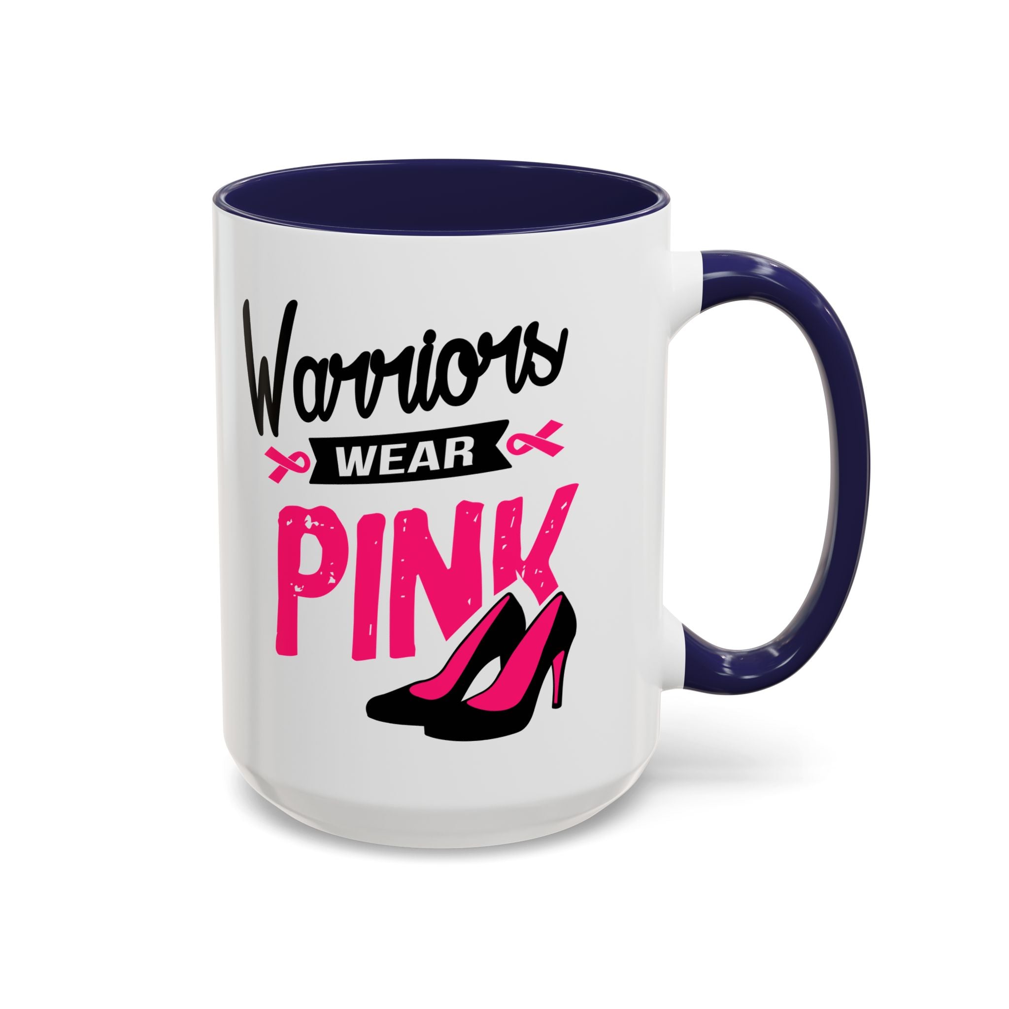 Breast Cancer Awareness Coffee Mug, Inspirational Gift, Warrior Mug, Pink Ribbon Awareness, Supportive Beverage Cup