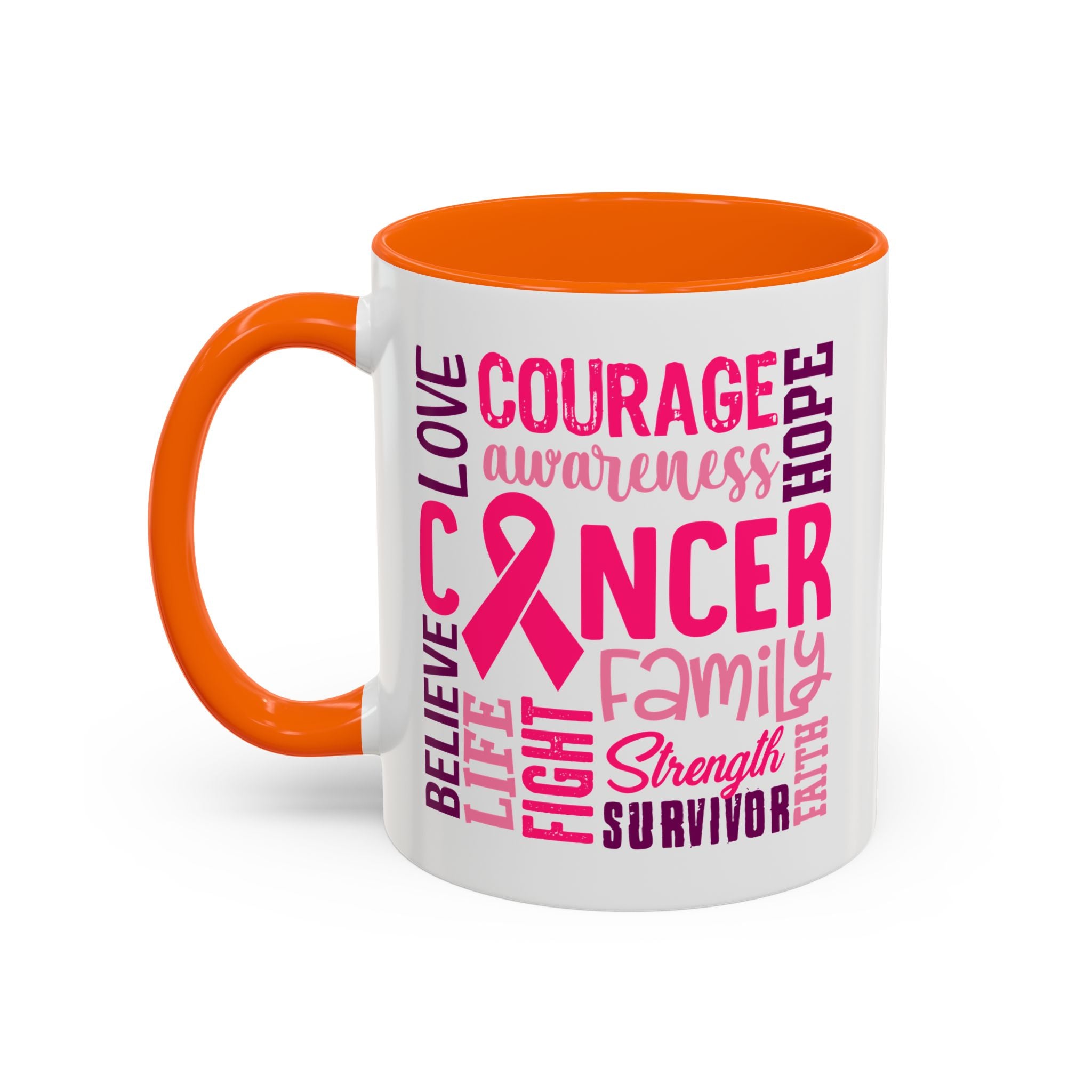 Inspirational Cancer Awareness Coffee Mug, Support Gift, Hope for Survivors, Breast Cancer Month, Motivational Mug, Encouragement Mug
