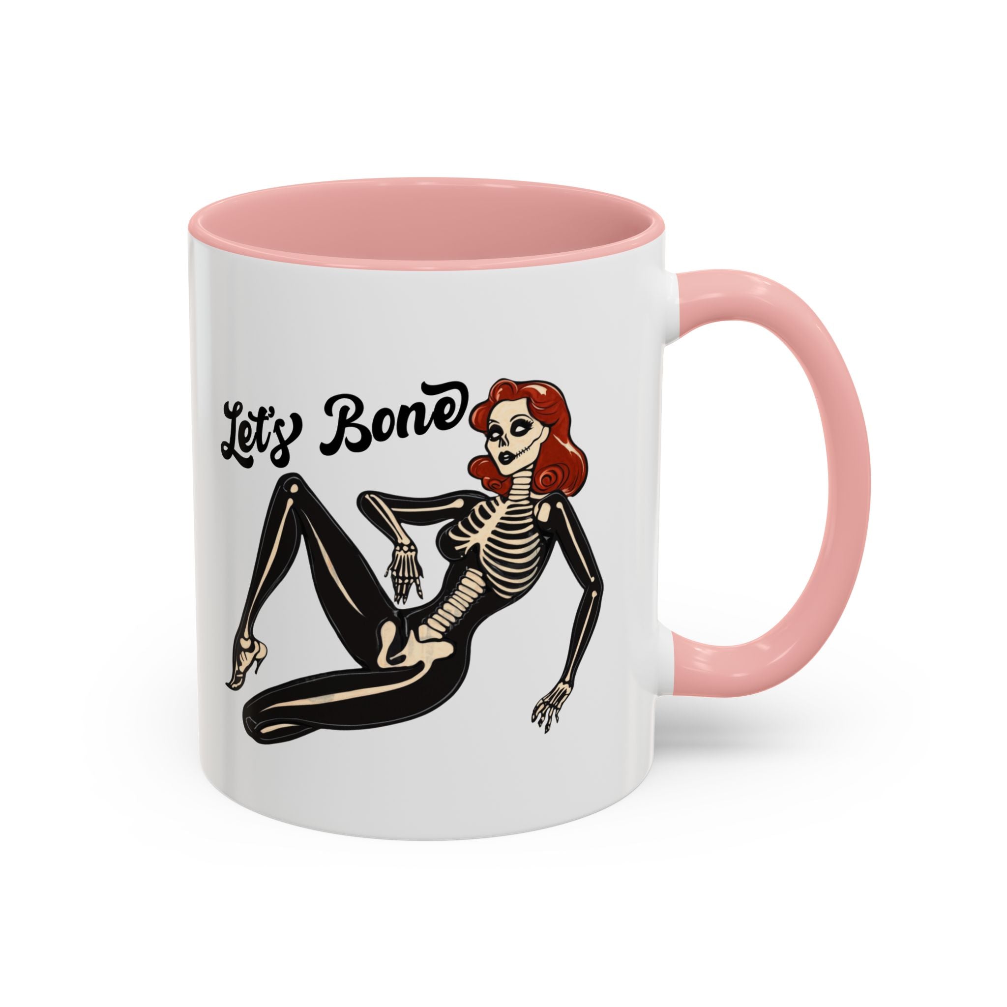 Spooky Skeleton Mug - Let's Bone, Halloween Gift, Gothic Coffee Cup, Unique Home Decor, Fun Drinkware