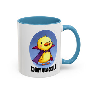 Cute Count Quackula Accent Coffee Mug - Adorable Gift for Coffee Lovers, Halloween Decor, Chick Collectors, Quirky Kitchen