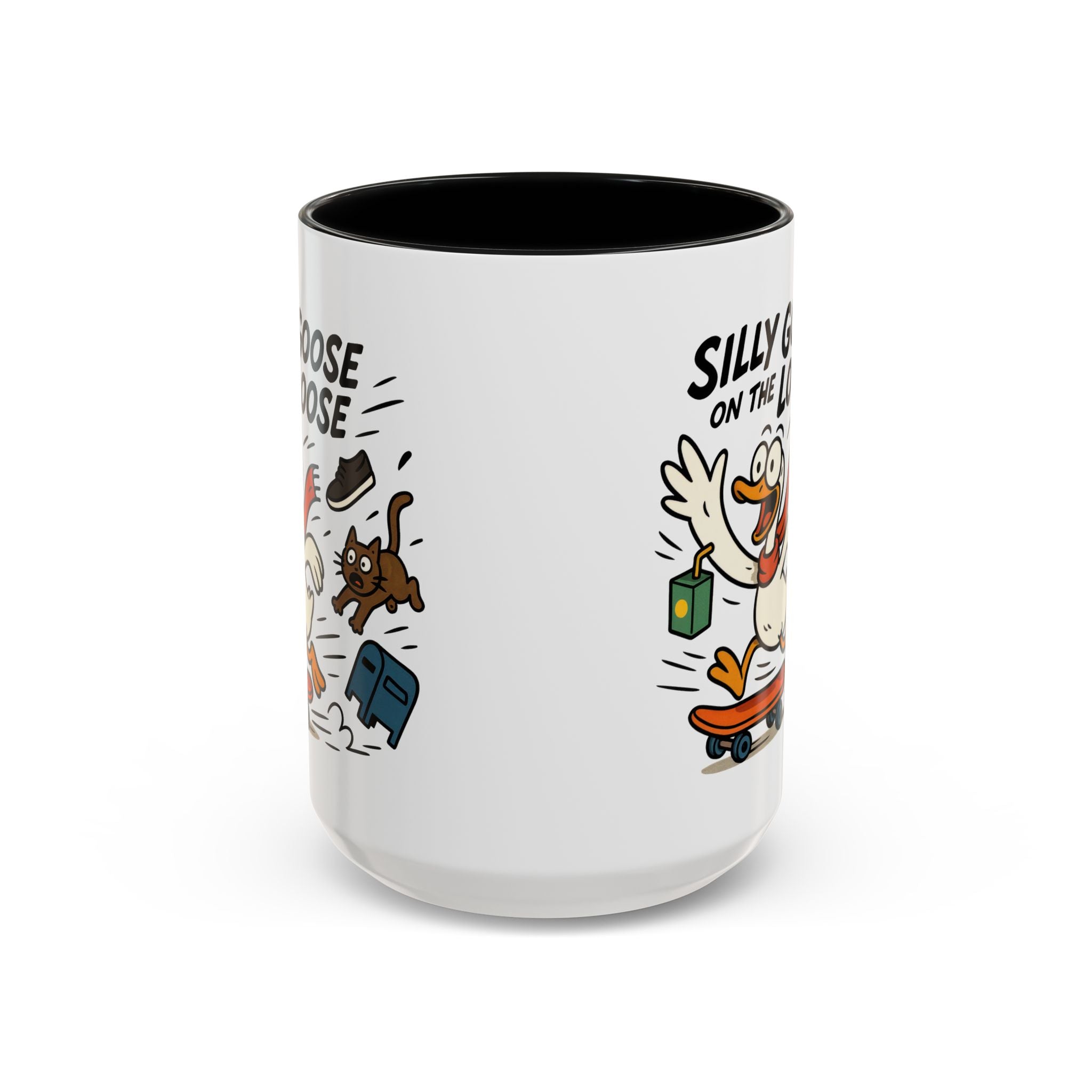 Silly Goose Coffee Mug - Fun Gift for Animal Lovers, Quirky Desk Decor, Inspirational Drinkware, Home & Office Tea Cups