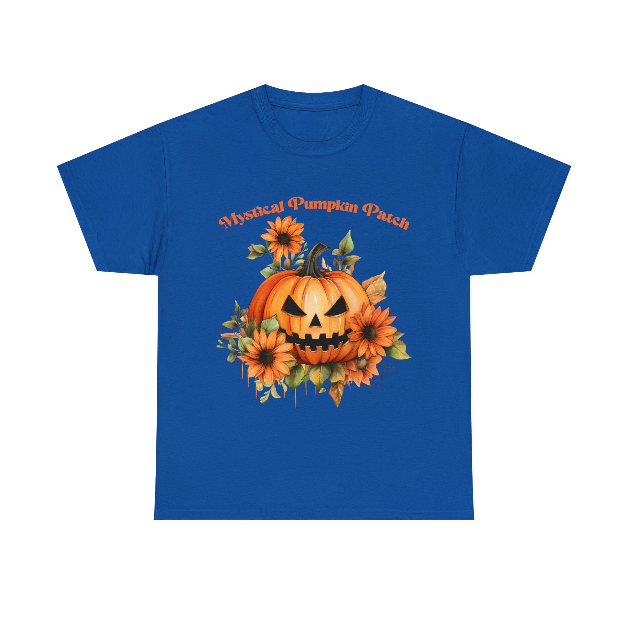 Halloween unisex t shirt mystical pumkin patch fall fun stocking stuffer Unisex Heavy Cotton Tee