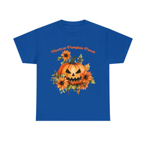 Halloween unisex t shirt mystical pumkin patch fall fun stocking stuffer Unisex Heavy Cotton Tee