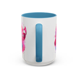Inspirational Ribbon Coffee Mug - Faith, Hope, Love, Support, Gift for Cancer Awareness, Breast Cancer, Encouragement, Motivational