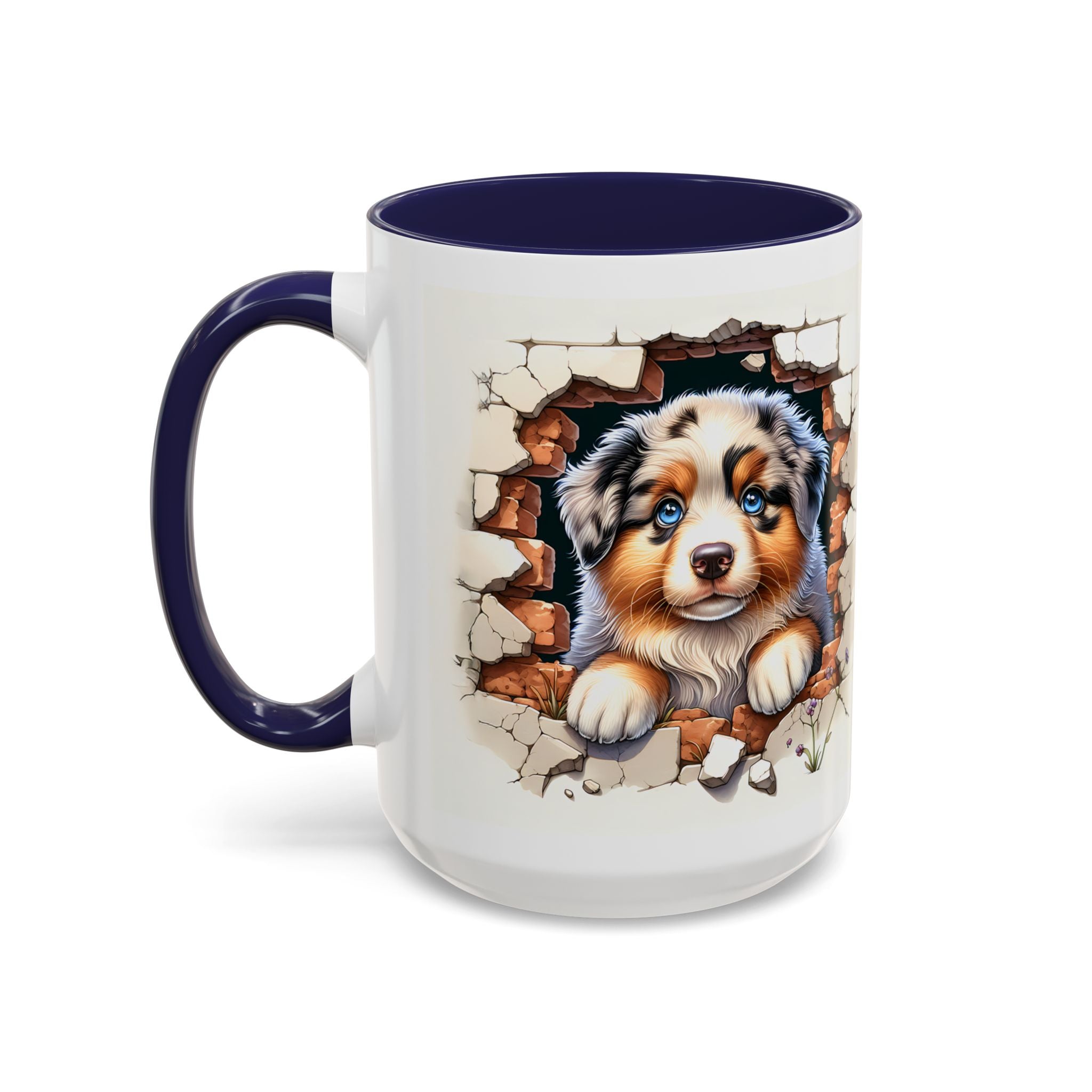 Cute Puppy Accent Coffee Mug - Perfect Gift for Dog Lovers, Unique Pet Lover Mug, Mother’s Day, Birthday, Home Decor