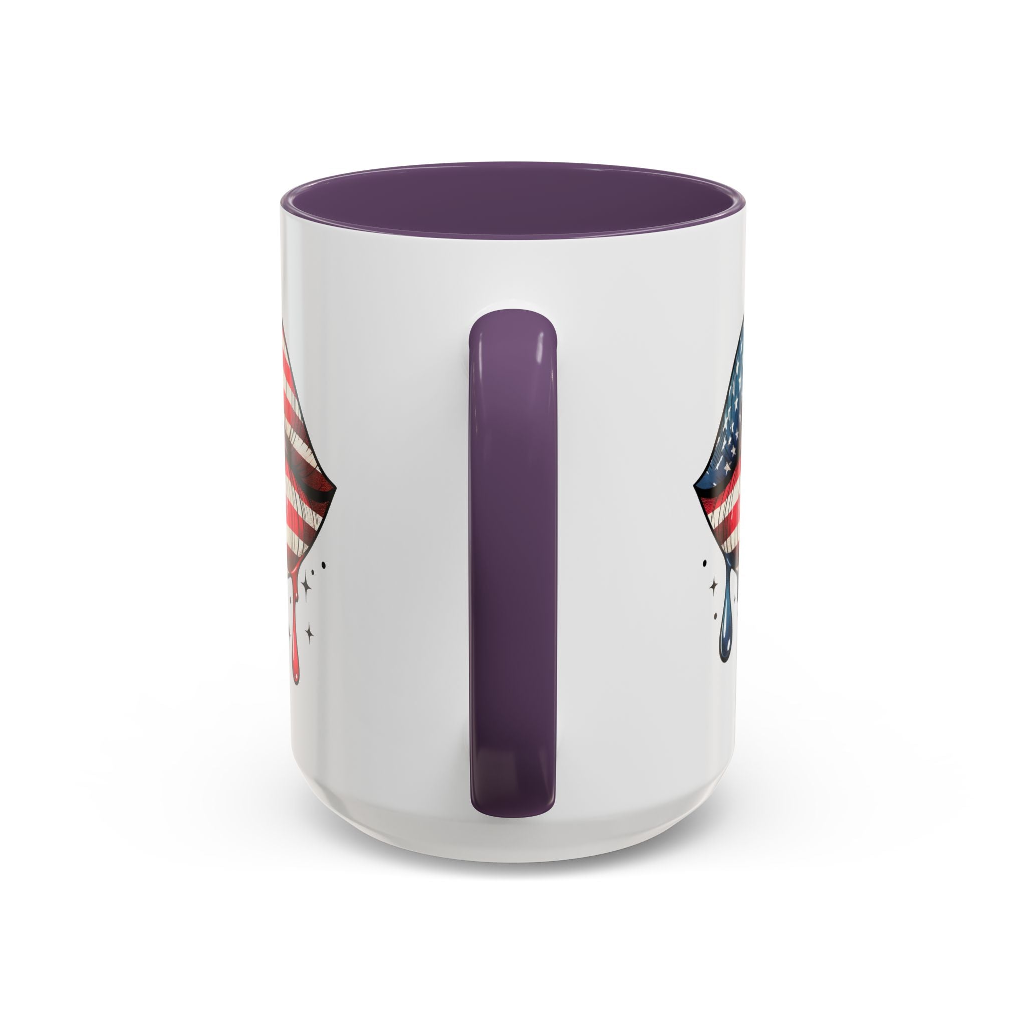Patriotic Lip Print Coffee Mug – 11oz & 15oz