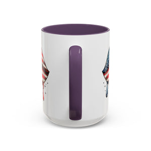 Patriotic Lip Print Coffee Mug – 11oz & 15oz