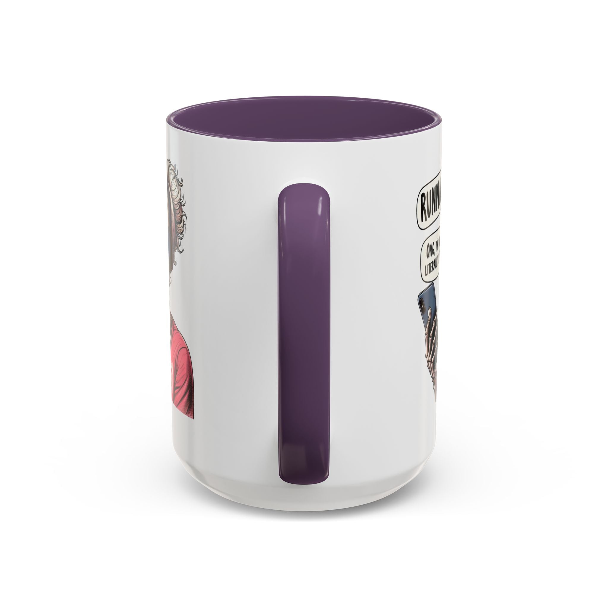 Running Skeleton Coffee Mug - Perfect for Fitness Lovers, Halloween Decor, Gift for Runners, Funny Tea Cup, Workout Enthusiast