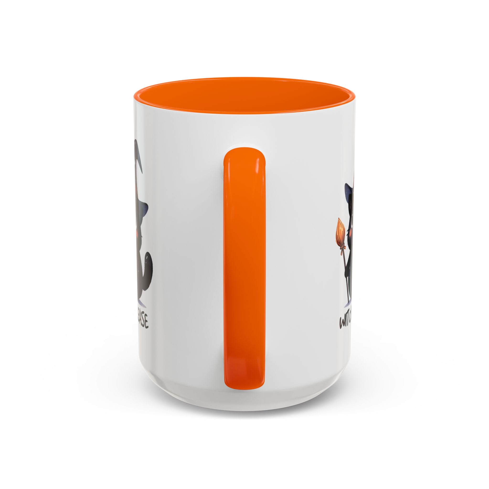 Cute Witch Cat Coffee Mug - Perfect for Halloween, Cat Lover Gift, Witch Please Design, Black Cat Mug, Cozy Drinkware