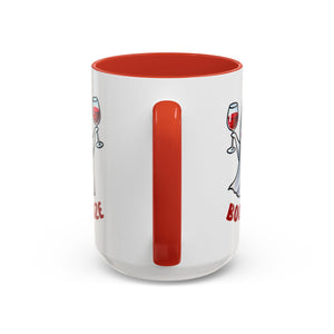 Boozy Ghost Accent Coffee Mug | Funny Halloween Tea Cup, Spooky Gift, Halloween Decor, Ghost Mug for Parties, Unique Drinkware