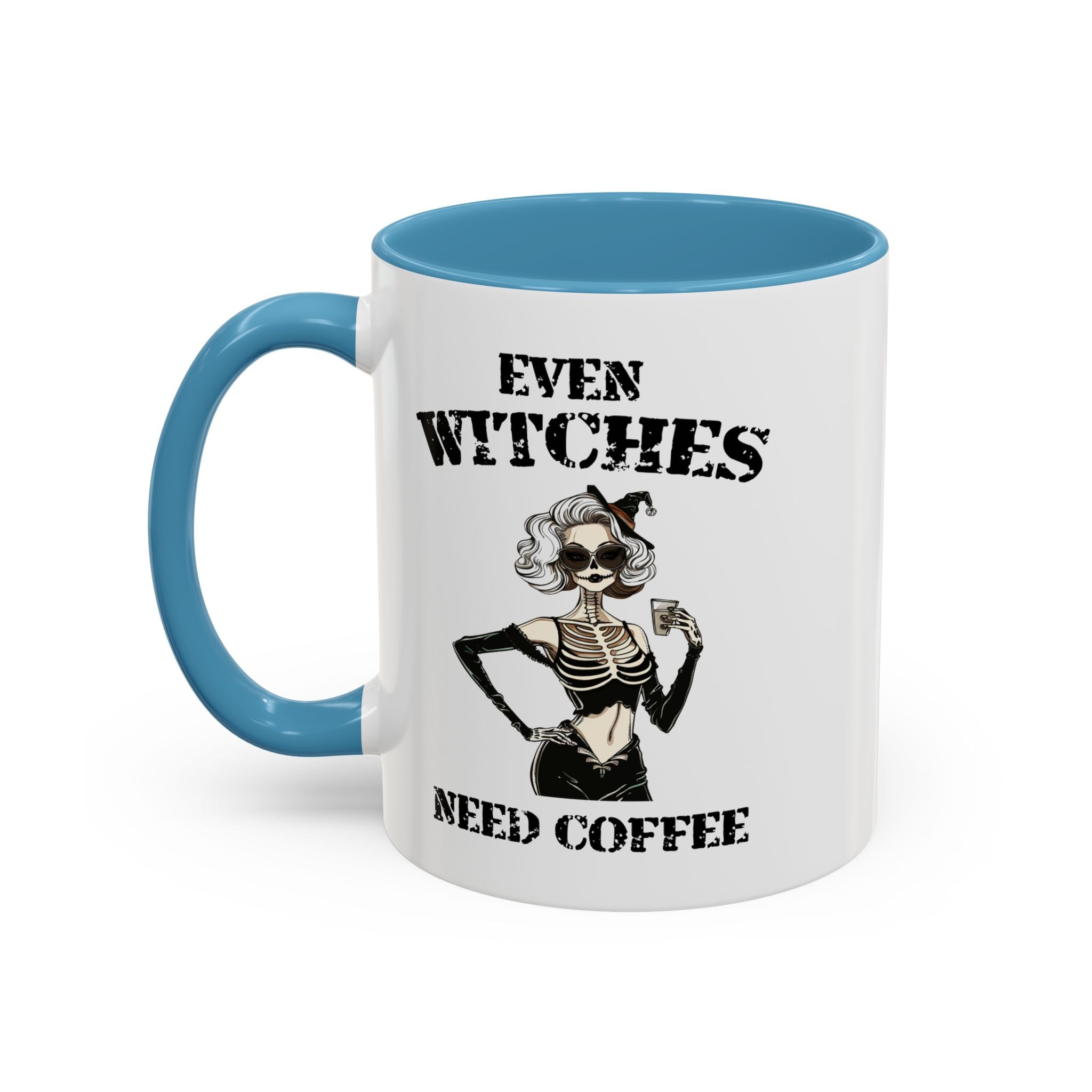 Witchy Coffee Mug - Even Witches Need Coffee, Spooky Gift, Halloween Decor, Witch Lover's Mug, Unique Coffee Cup