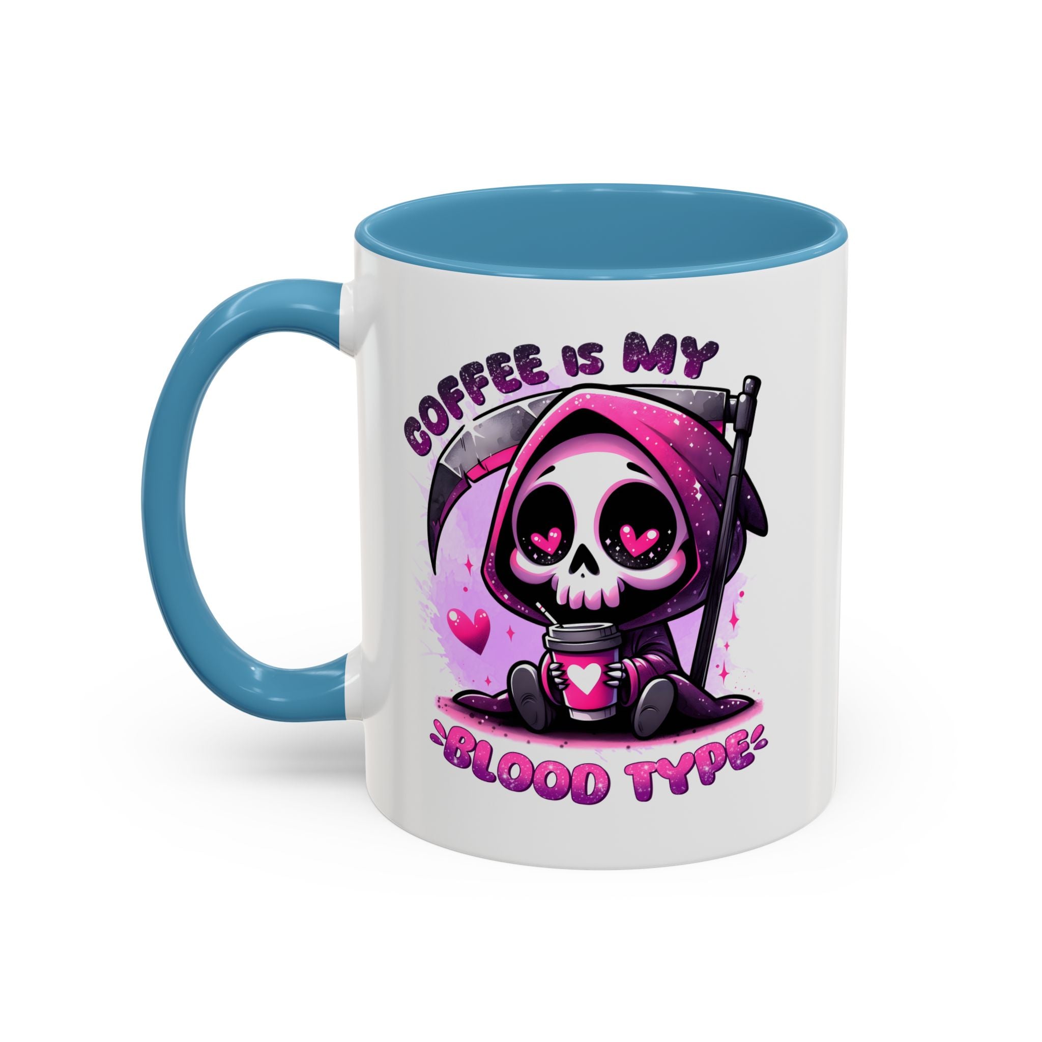 my blood type is coffee Accent Coffee Mug (11, 15oz) by abc school fundraiser