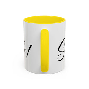Inspirational Accent Coffee Mug - "You Make Me Smile!" - Perfect Gift for Friends & Family
