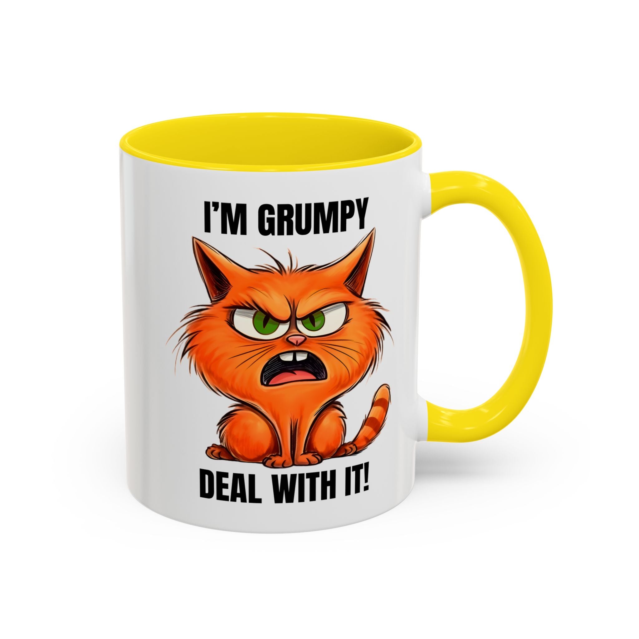 Grumpy Cat Coffee Mug, Funny Cat Mug, Gift for Cat Lovers, Office Coffee Cup, Humor Mug, 11oz 15oz