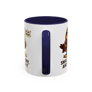 Funny Owl Coffee Mug, not my problem  Small Angry Owl Cup, Coffee Lover Present, Quirky Office