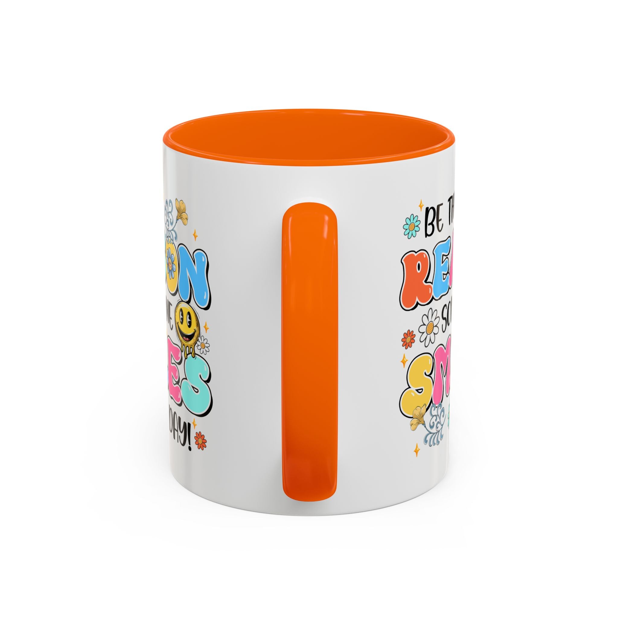Colorful Inspirational Coffee Mug – Be the Reason Some One Smiles!
