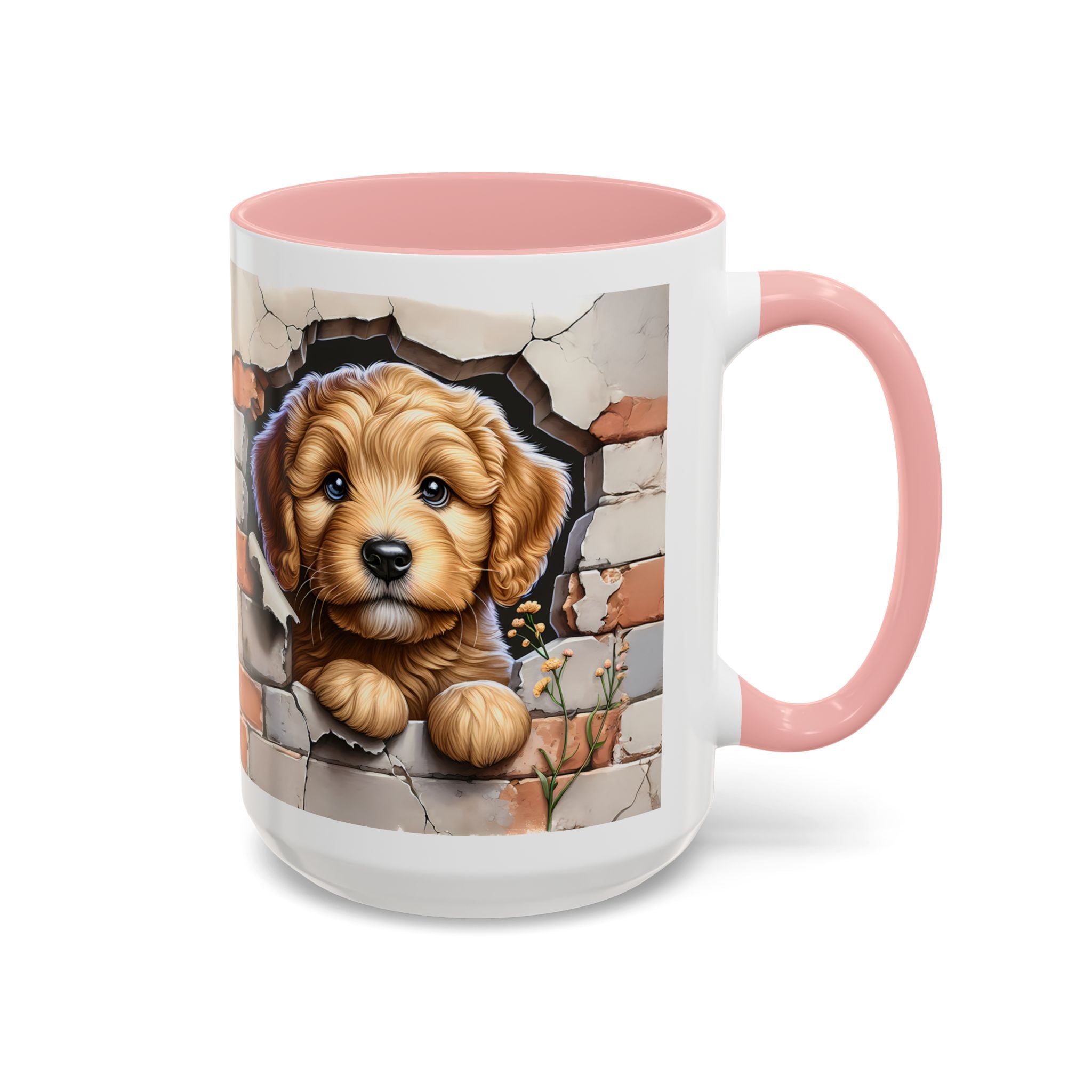 Cute Dog Accent Coffee Mug - Perfect Gift for Pet Lovers, Animal Lovers, Home Decor, Coffee Lovers, Unique Kitchenware