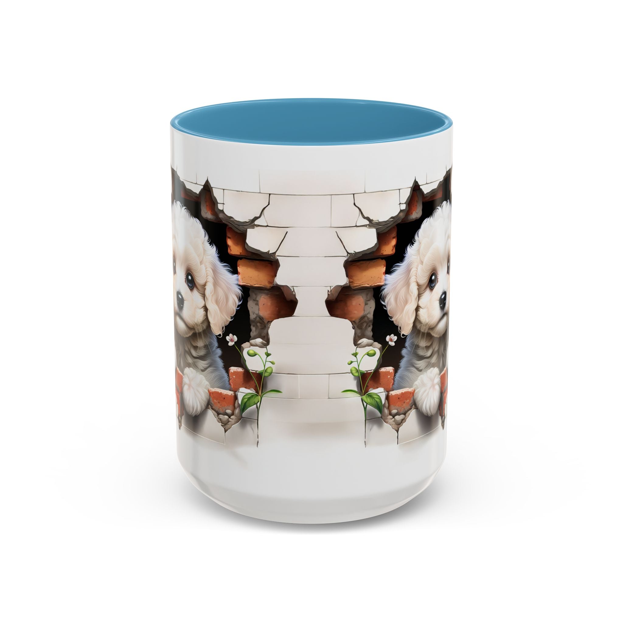 Cute Puppy Accent Coffee Mug - Adorable Dog Lover Gift, Pet-Themed Mug, Home Decor, Ideal for Gifts, Animal Enthusiast