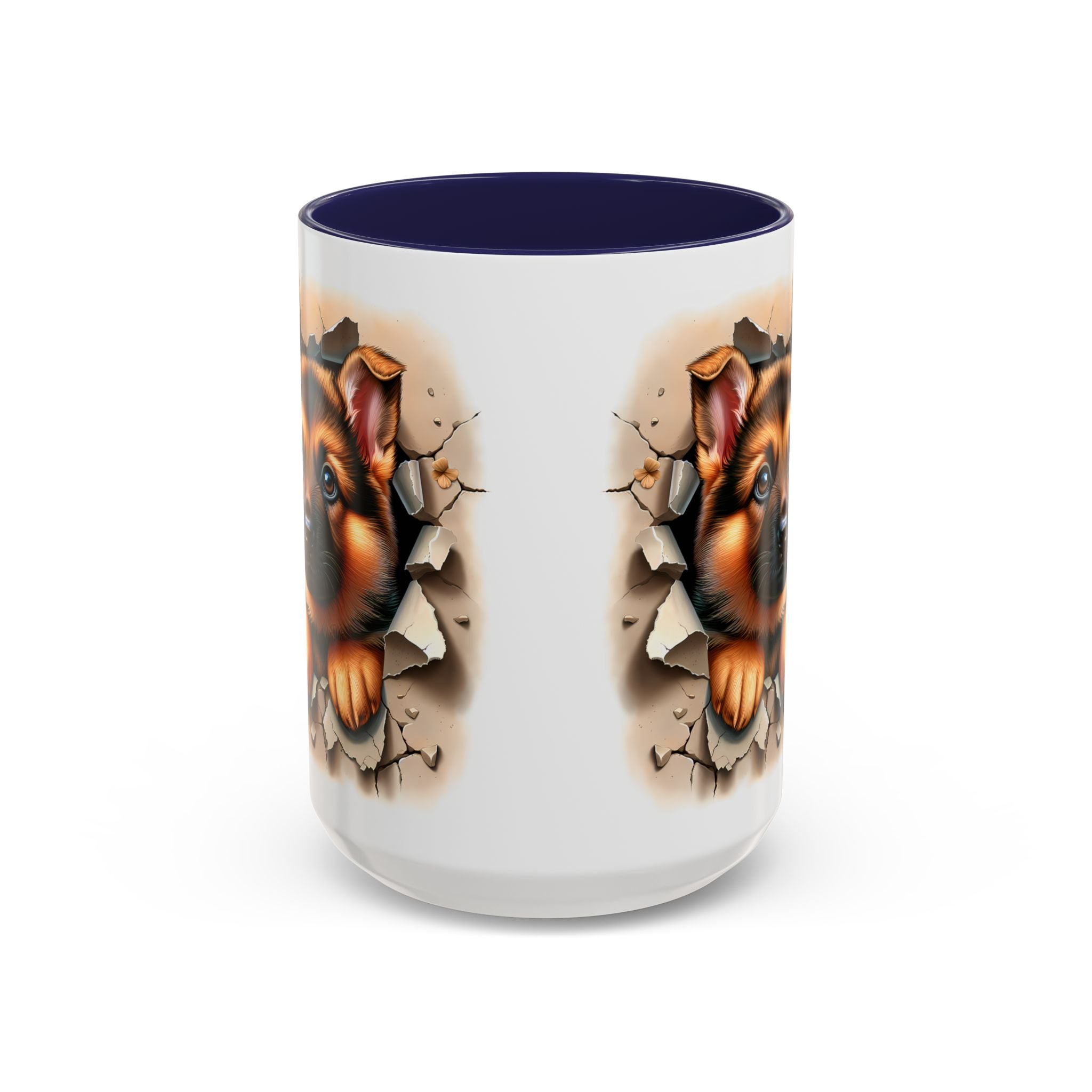 German Shepherd Accent Coffee Mug | Dog Lover Gift, Tasty Hot Beverage Cup, Pet Themed Kitchenware, Animal Adoption Cup, Unique Pet Gift