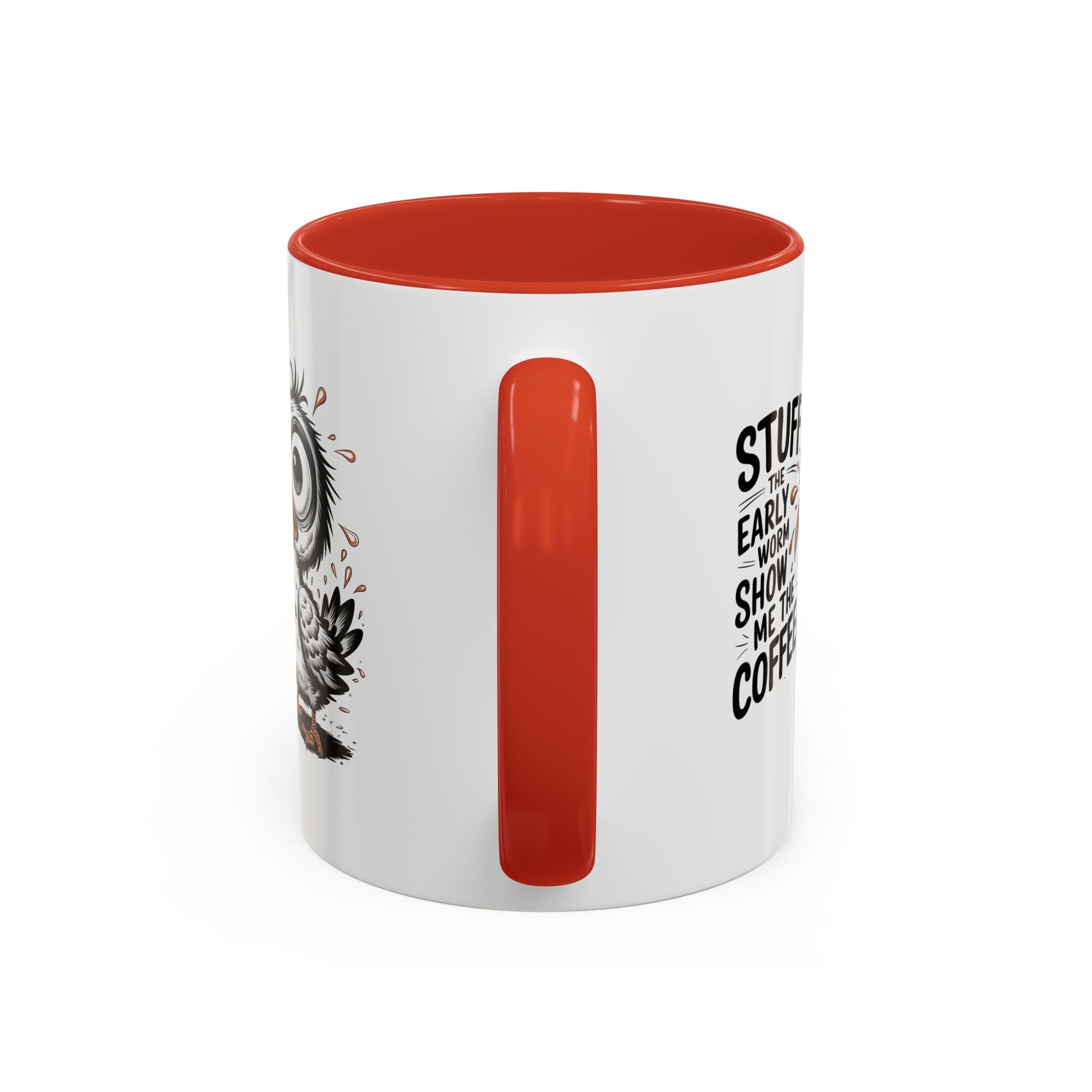 Quirky Coffee Mug with Owl Design | Gift for Coffee Lovers, Unique Office Mug, Fun Morning Coffee Cup, Bird-Themed Mug, Early Bird Gift