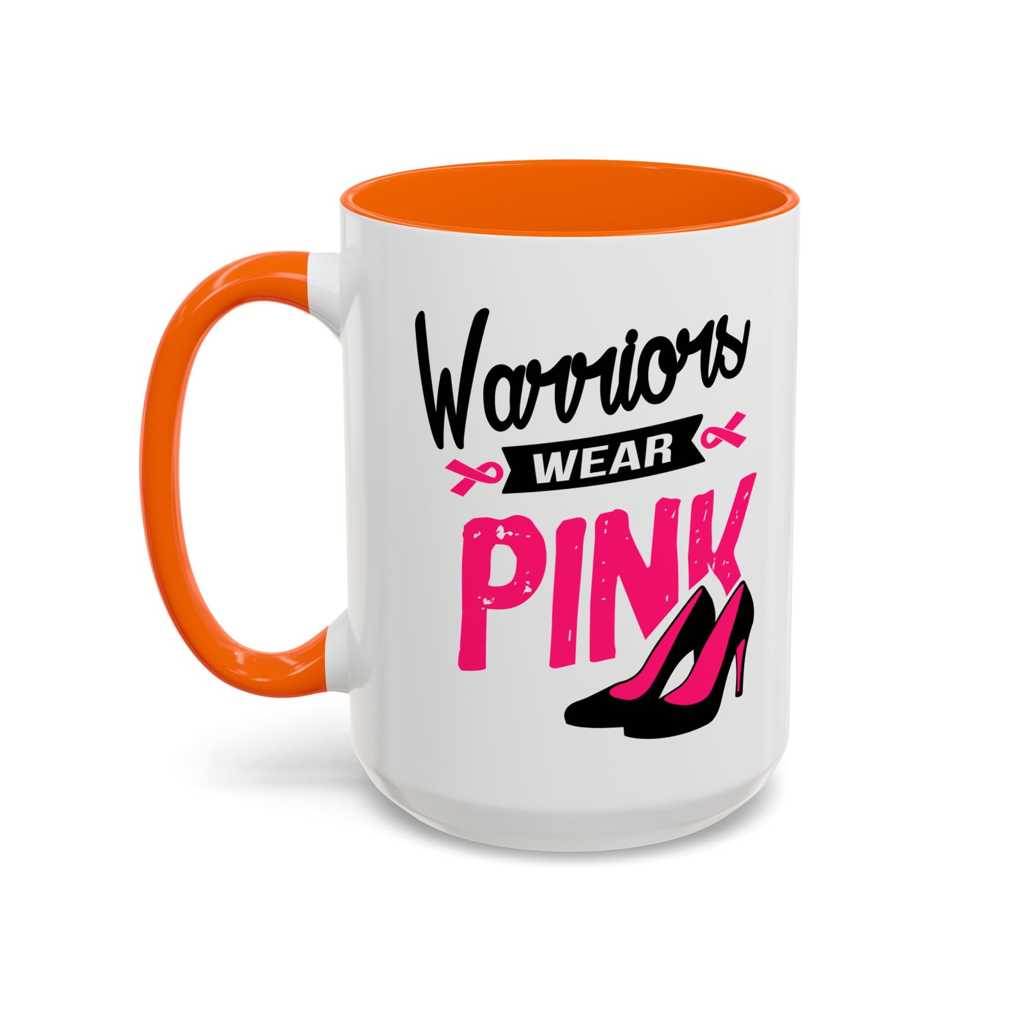 Breast Cancer Awareness Coffee Mug, Inspirational Gift, Warrior Mug, Pink Ribbon Awareness, Supportive Beverage Cup