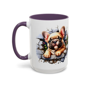 Charming Dog-Themed Coffee Mug, Perfect for Pet Lovers, Gift for Dog Owners, Cute French Bulldog Art, Ideal for Birthdays and Holidays