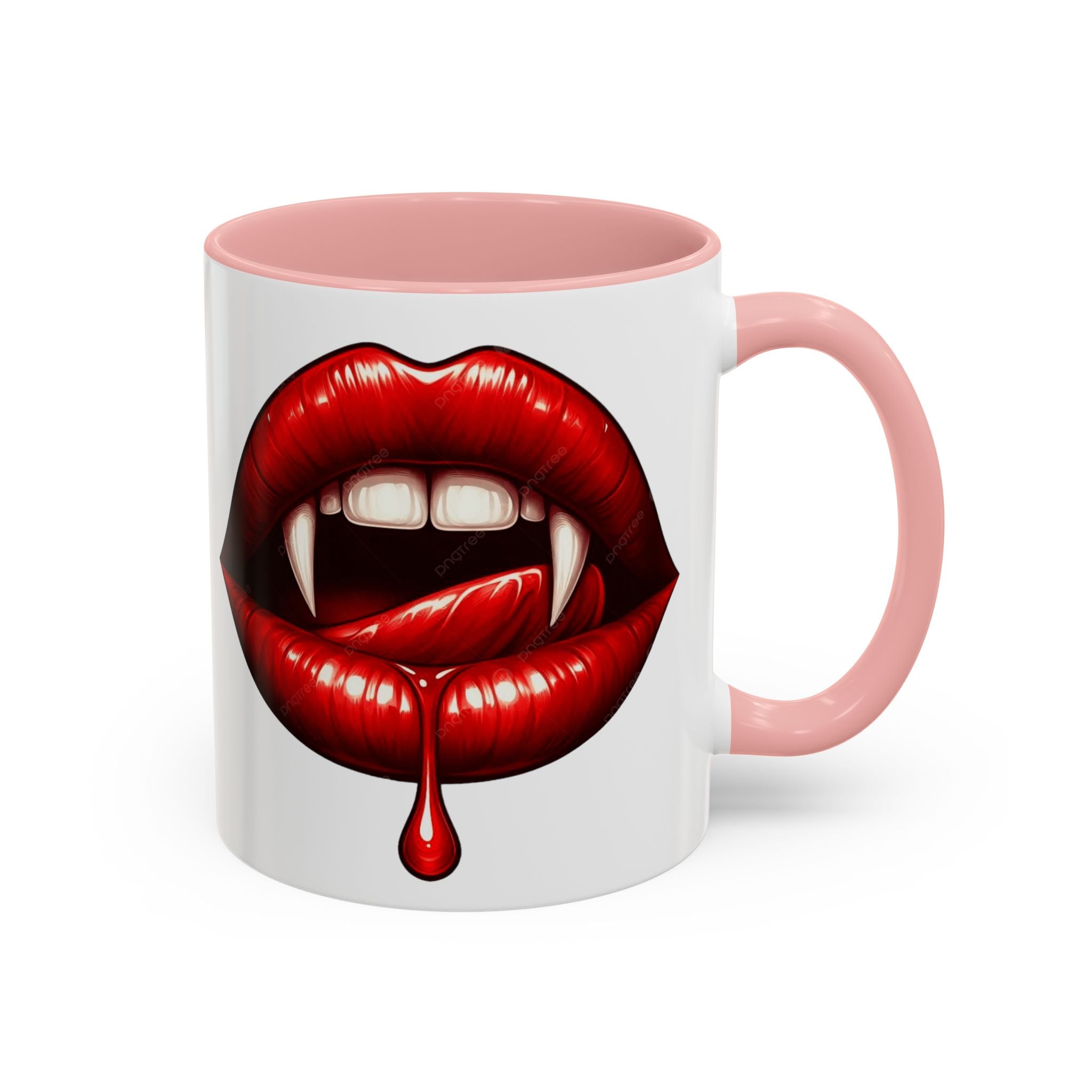 Vampire Kiss Coffee Mug - 11oz & 15oz gothic dripping blood horror art