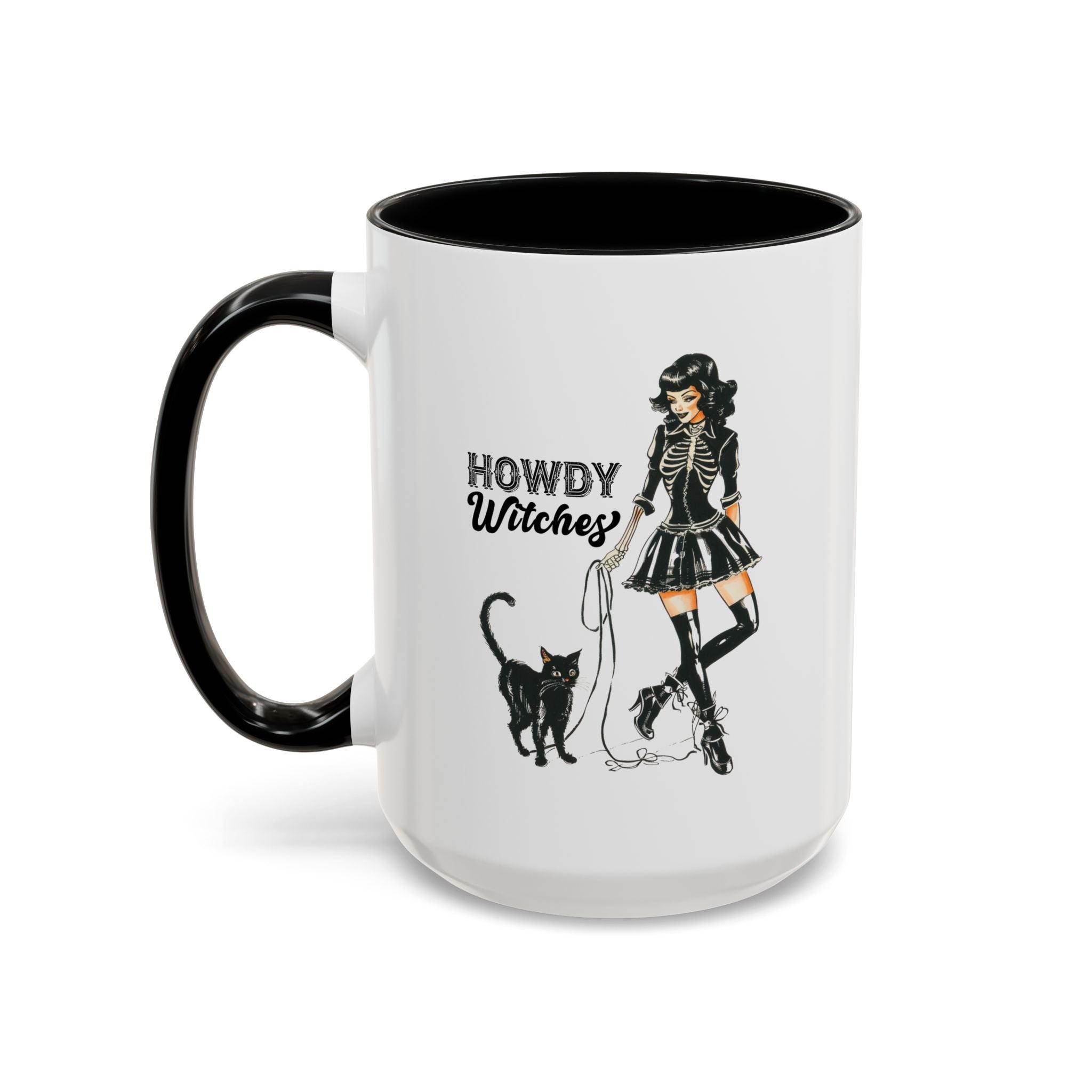 Spooky Cat Coffee Mug, Halloween Gifts, Witchy Home Decor, Black Cat Mug, Cozy Drinkware, Magical Kitchen Accessories