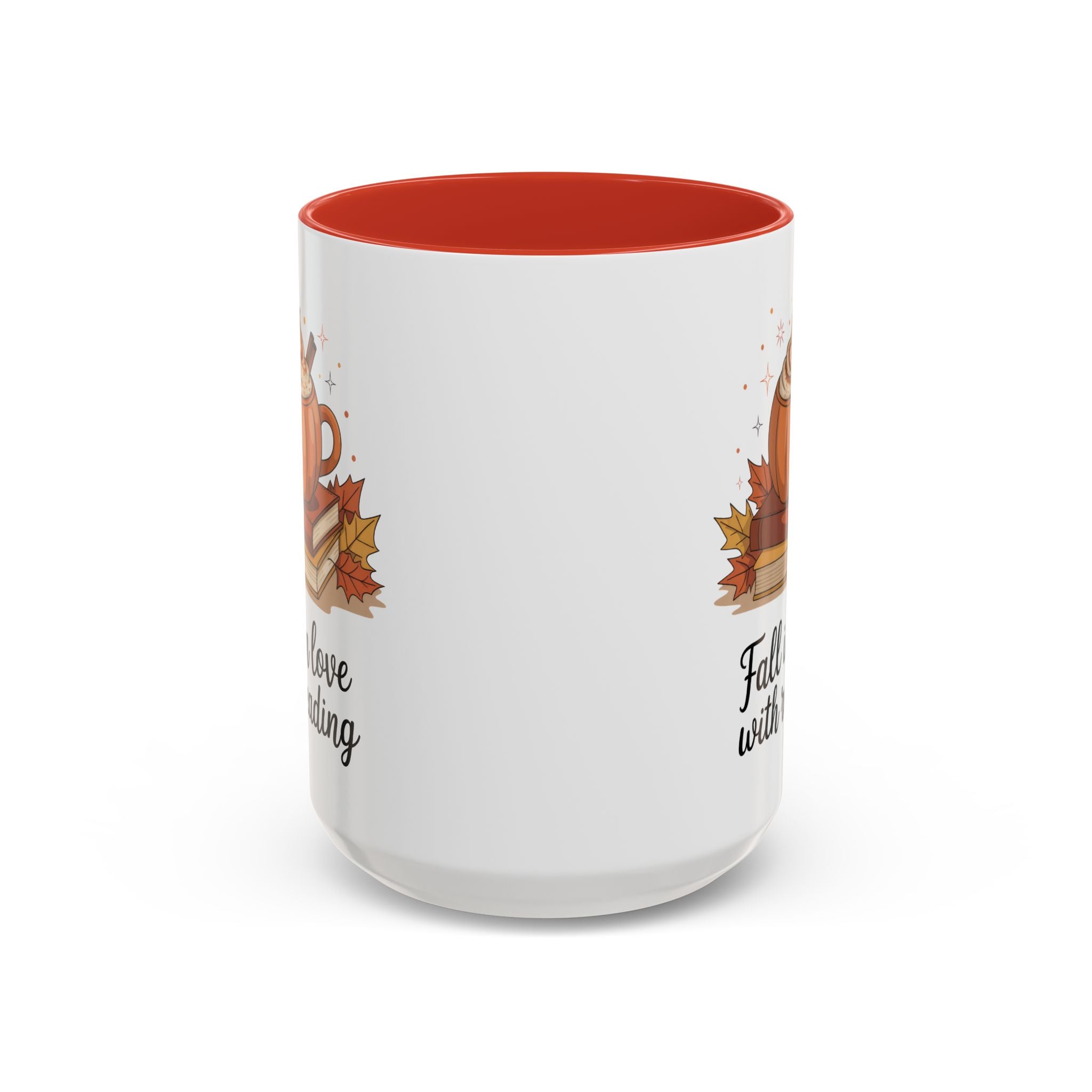 Fall-Themed Coffee Mug for Book Lovers