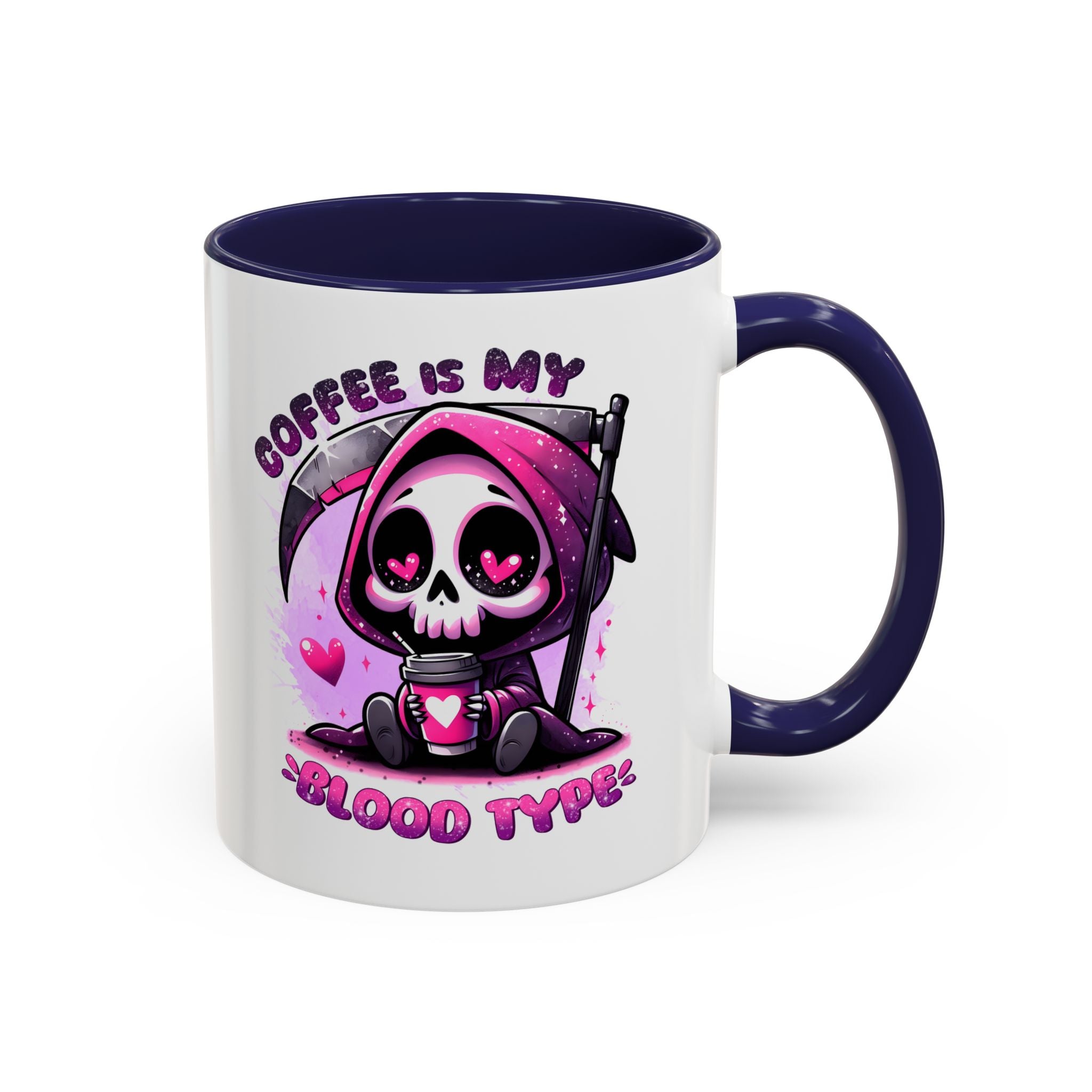 my blood type is coffee Accent Coffee Mug (11, 15oz) by abc school fundraiser