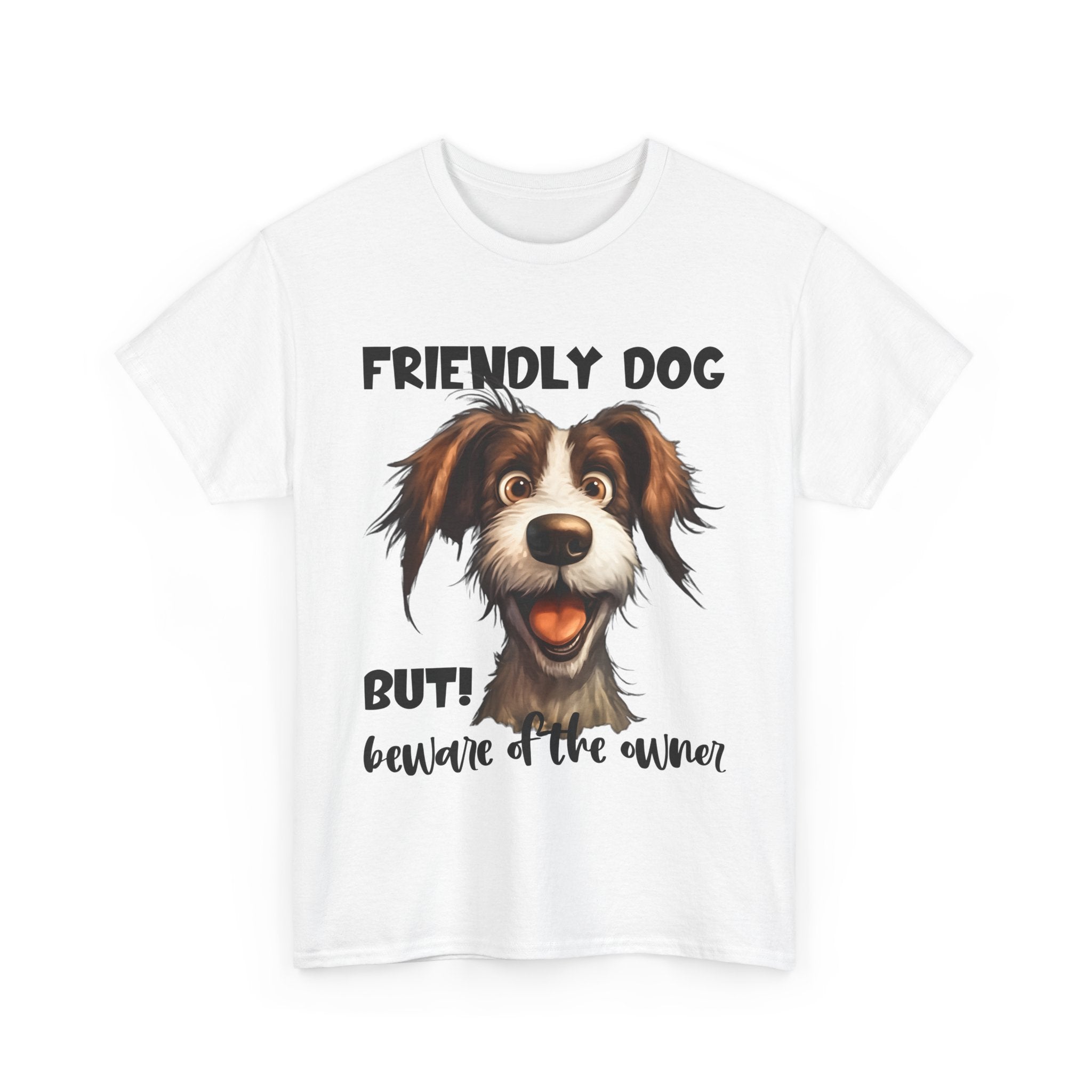 Friendly Dog Unisex Tee - Perfect for Pet Lovers, Gifts for Dog Owners, Casual Wear, Birthday Gifts, Dog-Themed Apparel