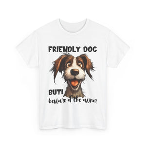 Friendly Dog Unisex Tee - Perfect for Pet Lovers, Gifts for Dog Owners, Casual Wear, Birthday Gifts, Dog-Themed Apparel
