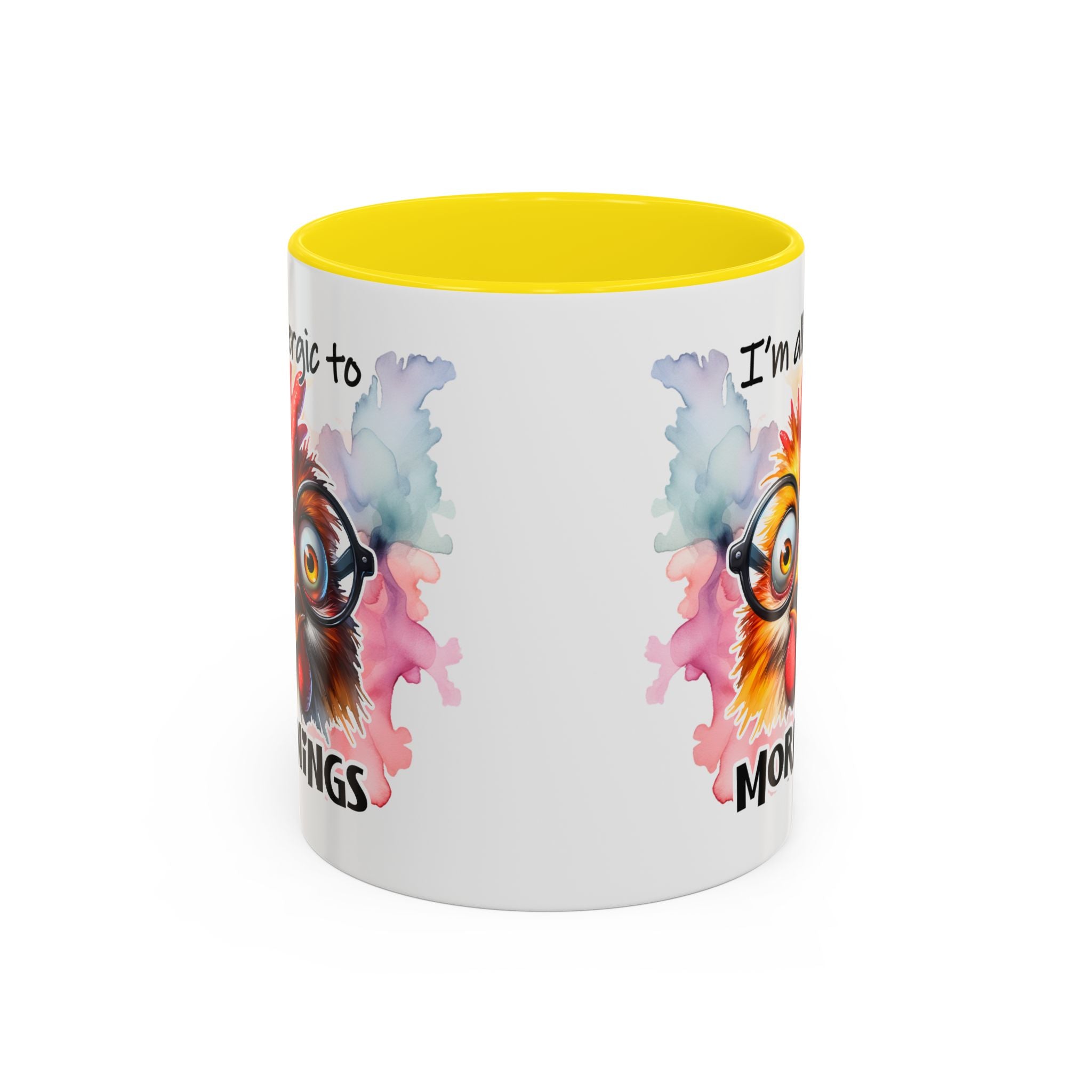 Funny Morning Coffee Mug, Gift for Coffee Lovers, Humorous Mug, Office Mug, Unique Cup for Mornings, Chicken Design