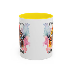 Funny Morning Coffee Mug, Gift for Coffee Lovers, Humorous Mug, Office Mug, Unique Cup for Mornings, Chicken Design