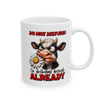 I'm a Mooooody Lady cow coffee Mug, Cute Cow Mug, Funny Coffee Cup, Gift for Cow Lovers, Birthday Gift, Kitchen Decor