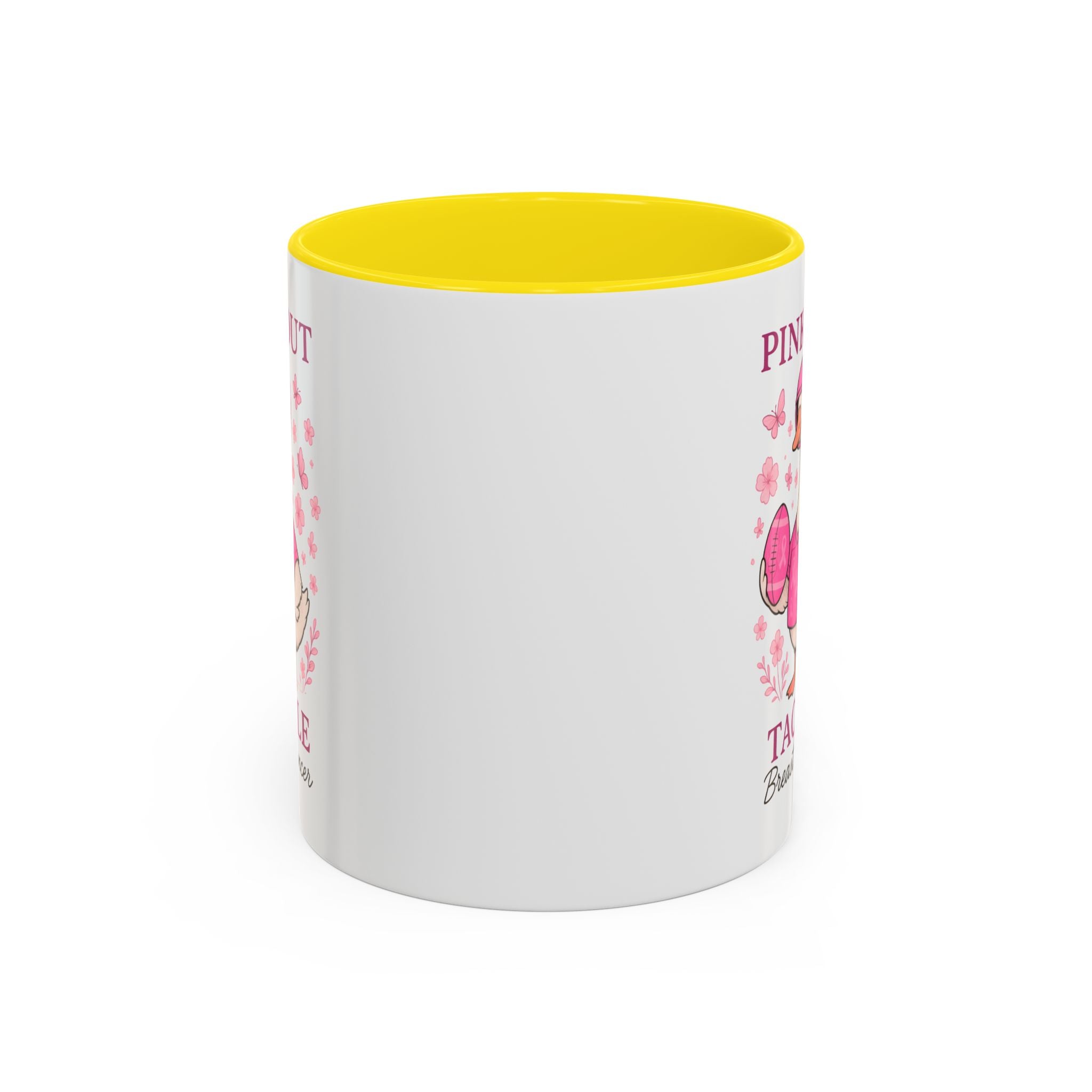 Breast Cancer Awareness Coffee Mug, Pink Out Tackle Duck Design, Supportive Gift for Fighters & Survivors, Cheerful Office Decor, [...]