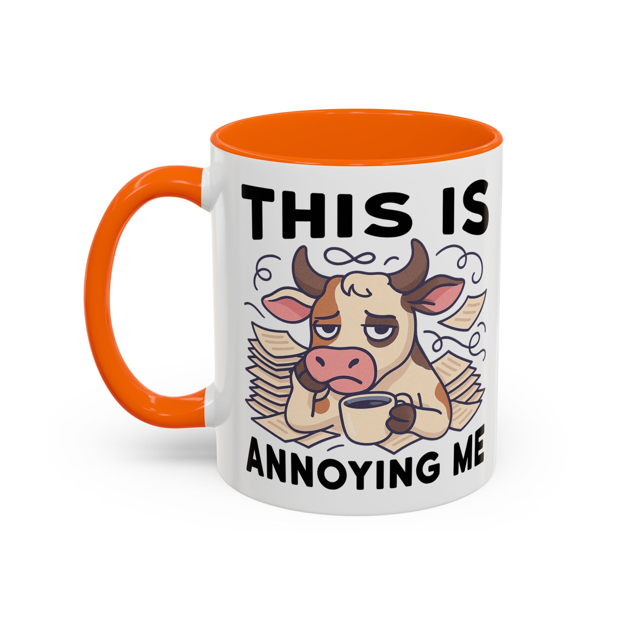 Coffee Mug — "This Is Annoying Me" Cow Funny Accent Mug (11/15 oz)