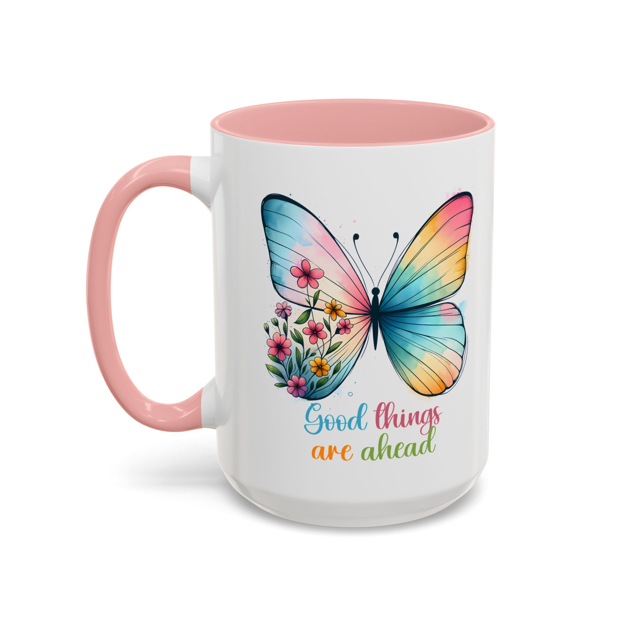 Inspirational Butterfly Coffee Mug positive vibe mental health