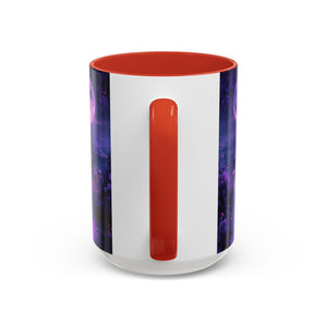 anime Dreamy Moonlit Swing Accent Coffee Mug, Artistic Mug, Celestial Coffee Cup, Fantasy Beverage Holder, Gift for Dreamers
