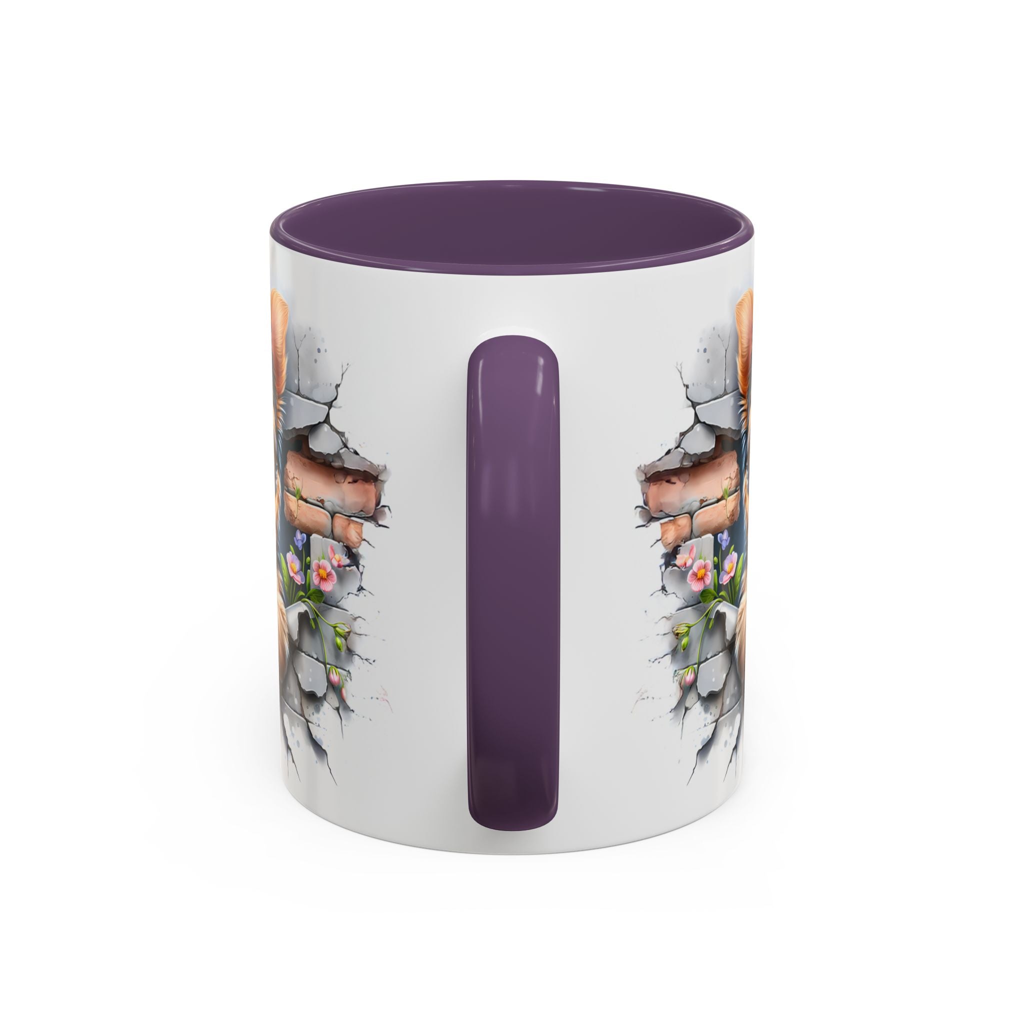 Cute Dog Peeking Coffee Mug, Pet Lover Gift, Yorkshire Terrier Mug, Animal Lover Coffee Cup, Dog-Themed Drinkware, Doggie Mug