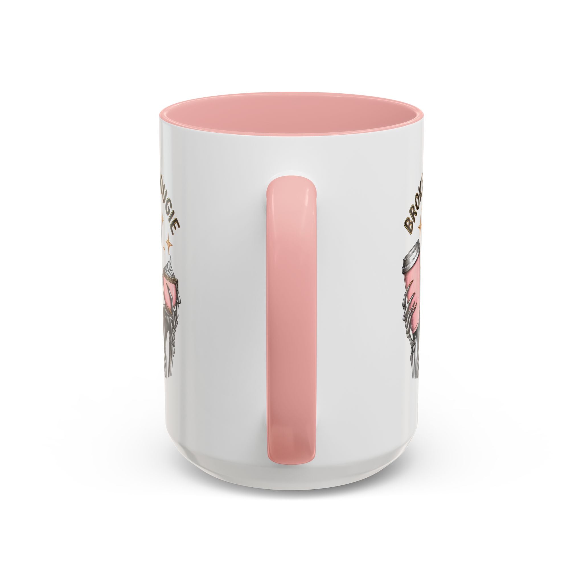 Broke and Bougie Coffee Mug, Skeleton Mug, Halloween Mug, Unique Gift for Coffee Lovers, Spooky Decor