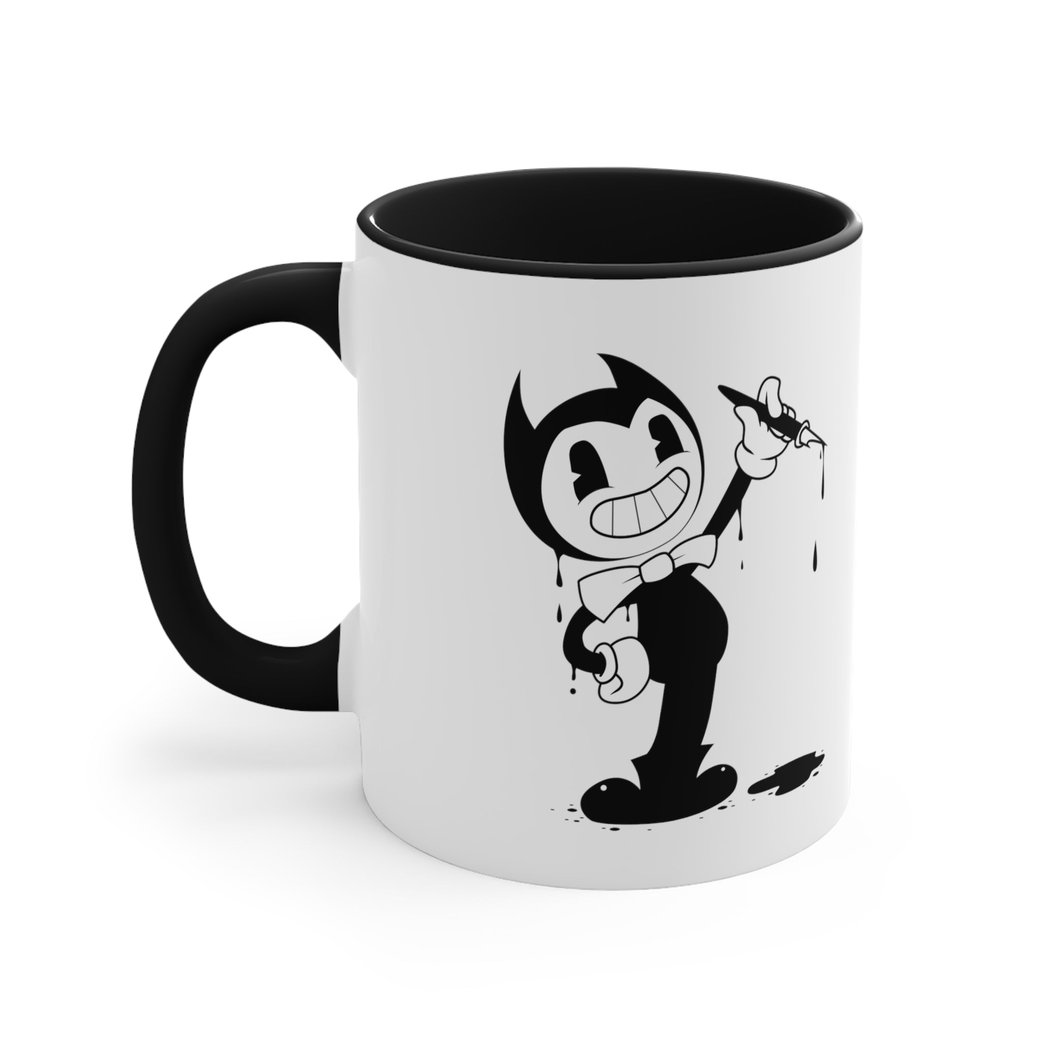 cartoon ink pen Accent Coffee Mug, 11oz