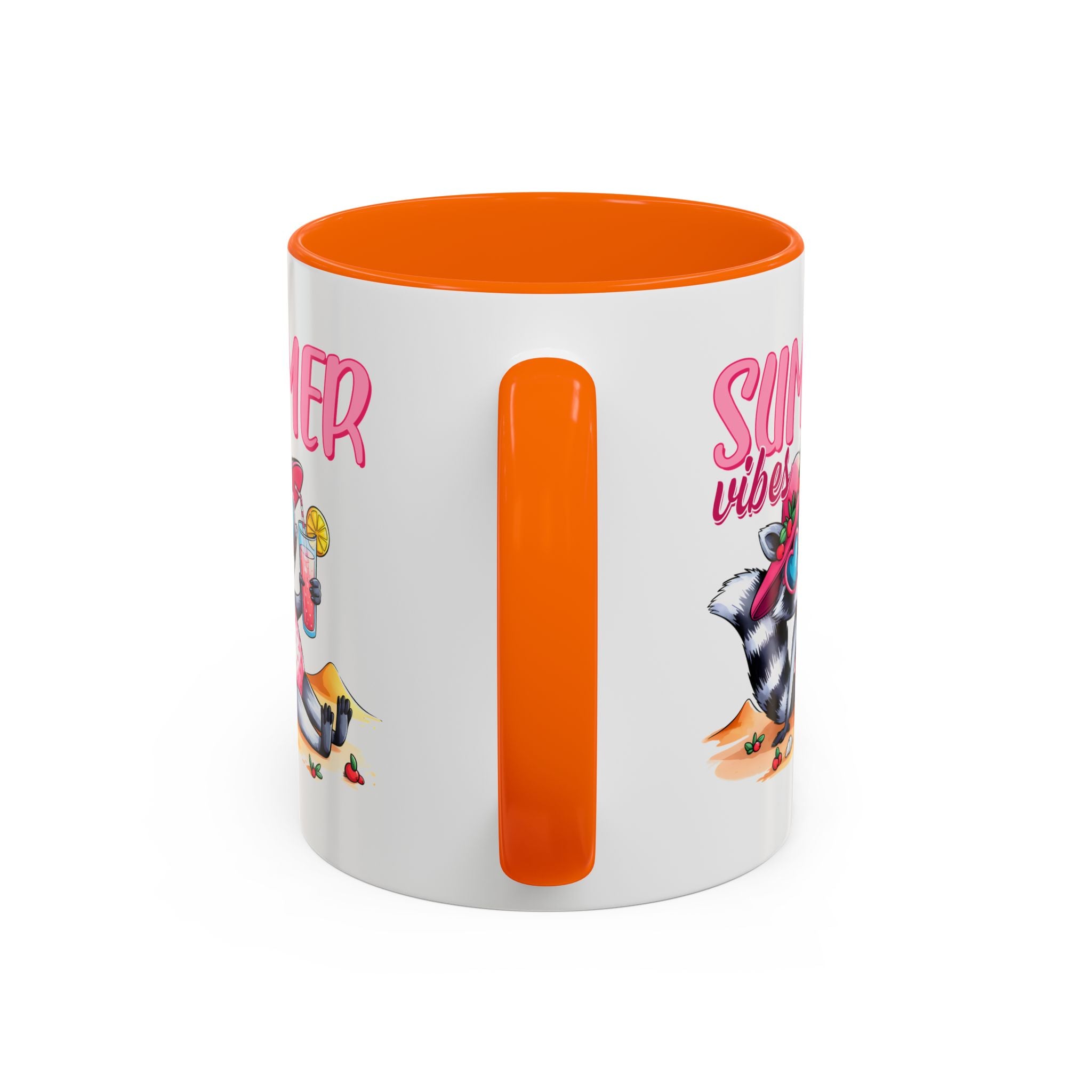 Summer Vibes Accent Coffee Mug - Fun & Colorful Design for Relaxing Moments