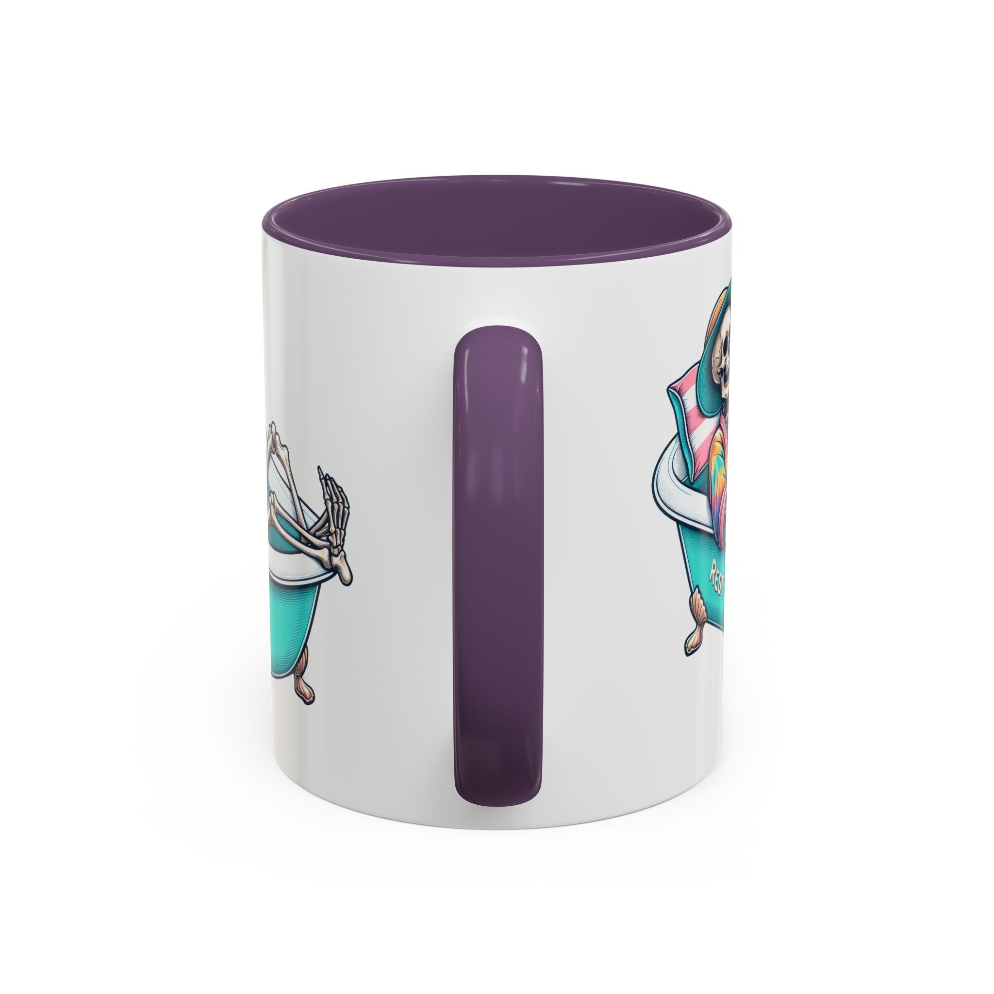 Rest in Peace Skeleton Coffee Mug - Fun Halloween Gift, Unique Home Decor, Hilarious Office Cup, Quirky Birthday Present, Spooky