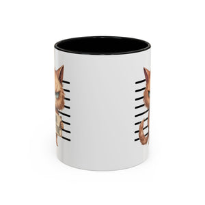 Funny cat bad attitude Accent Coffee Mug, 11oz animal lover gift