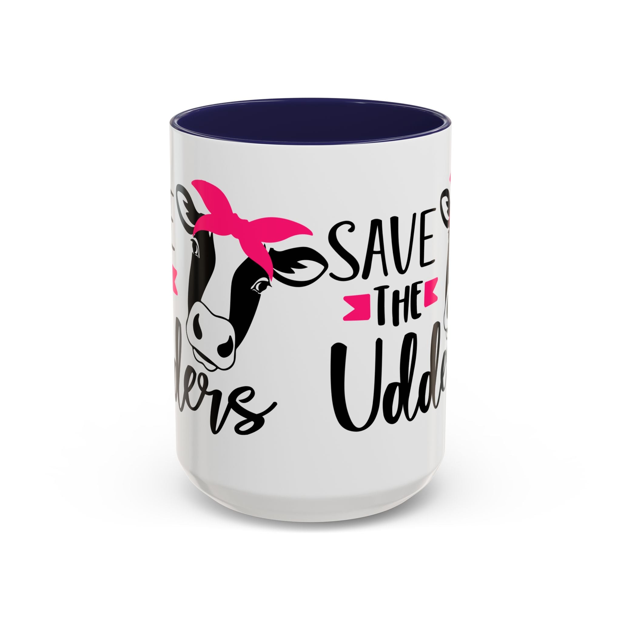 cancer awareness Cute Cow Mug - Save the Utters Coffee Cup, Gift for Animal Lovers,  Mug, Unique Birthday Gift